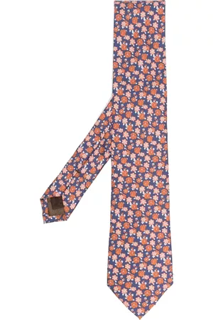 Church's Hombre Pajaritas - Floral-print silk tie