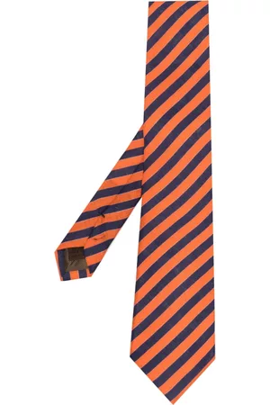 Church's Hombre Pajaritas - Stripe-print linen tie