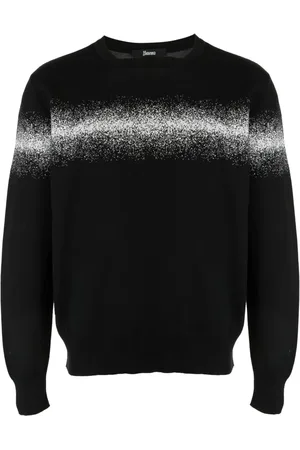 HERNO Sudadera tejida con efecto de pintura de espray