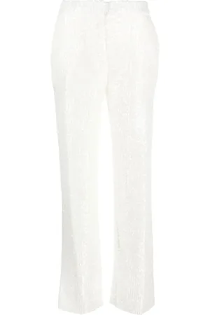 Claudie Pierlot Pantalones acampanados y bordados con lentejuelas