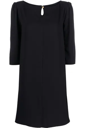 Claudie Pierlot Vestido acampanado con cuello redondo
