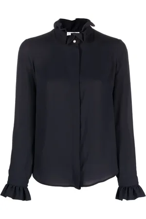 Claudie Pierlot Blusa con volantes en el cuello