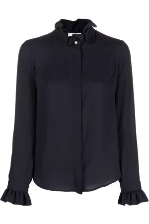 Claudie Pierlot Blusa con volantes en el cuello