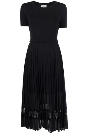 Claudie Pierlot Vestido con diseño de dos materiales
