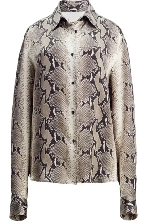 Khaite Camisa Argo con estampado de serpiente
