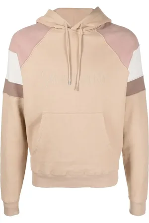 Saint Laurent Hoodie con diseño color block y logo bordado