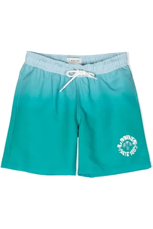 Lanvin Shorts de playa con logo estampado