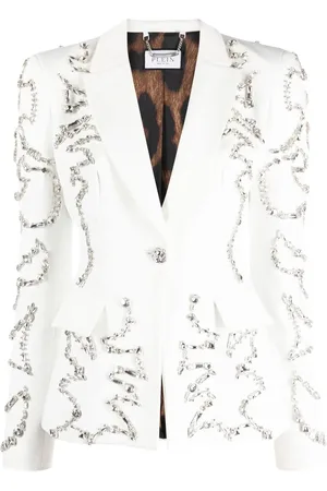 Philipp Plein Blazer con botones y detalles de cristal
