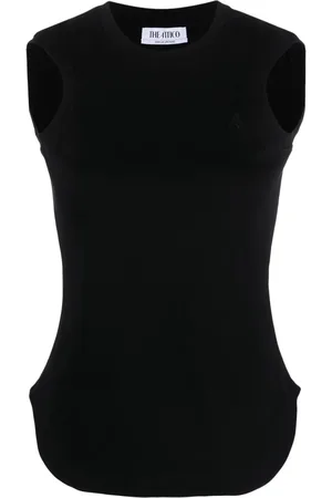 The Attico Camiseta tejida de canalé Reese