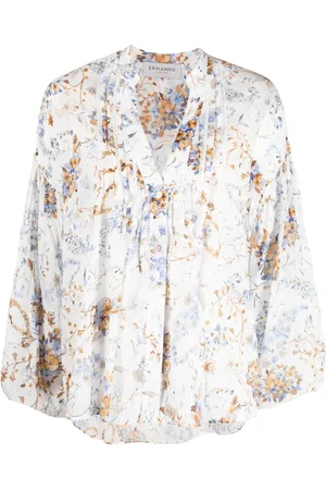 Ermanno Firenze Top tipo túnica con estampado floral