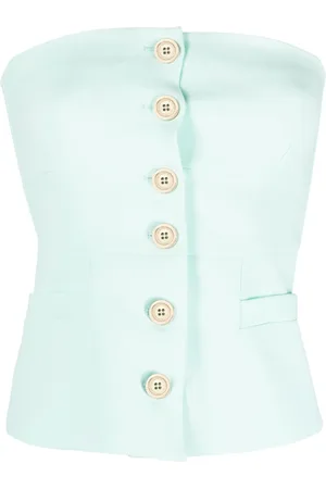 Pinko Top strapless con botones