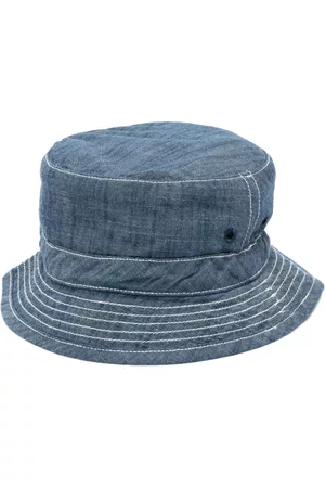 BONPOINT Contrast-stitch denim bucket hat