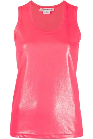 JUNYA WATANABE Top manga corta con efecto brillante