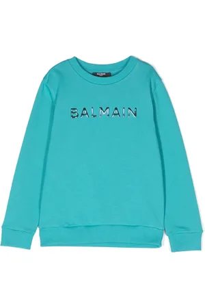 Balmain Sudadera con logo en relieve
