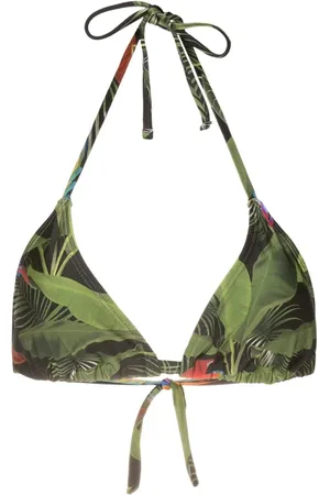 Lygia & Nanny Top de bikini Iasmin con estampado botánico