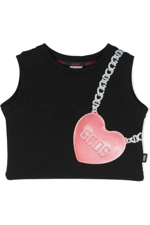 GCDS Top corto con logo estampado