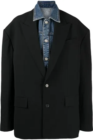 JUUN.J Blazer oversize con solapa de pico