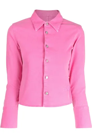 Maison Margiela Camisa slim manga larga