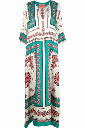 La DoubleJ Vestido Muumuu con estampado floral