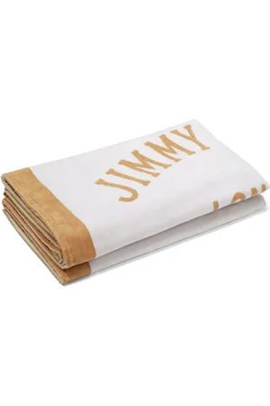 Jimmy Choo Toalla de playa con logo estampado