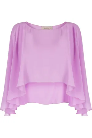 BLANCA Top corto con volantes