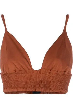 FEDERICA TOSI Top fruncido estilo triangular