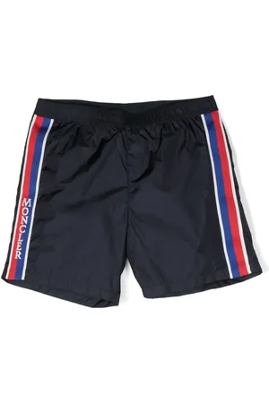 Moncler Shorts de playa con logo estampado
