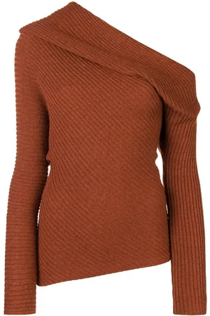 Roberto Cavalli Sienna draped rib knit sweater