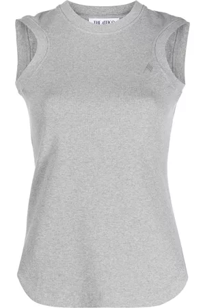The Attico Camiseta tejida de canalé Reese