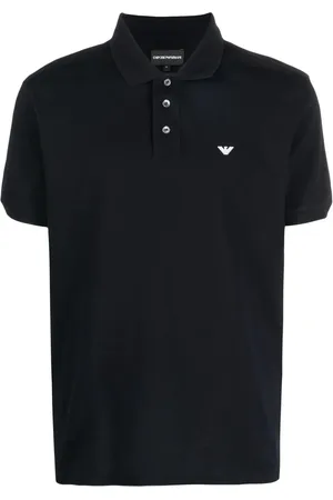 Emporio Armani Playera tipo polo con logo bordado