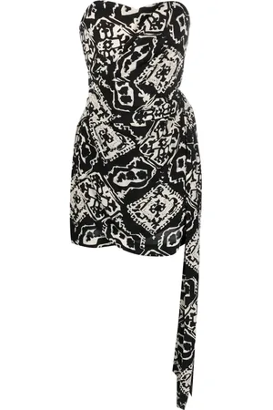 Rodebjer Vestido cruzado con estampado geométrico