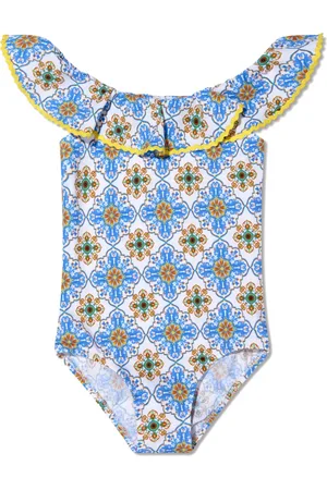 Nessi Byrd Traje de baño Fenty con estampado geométrico