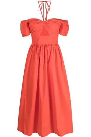 Twin-Set Vestido con hombros descubiertos y cuello halter