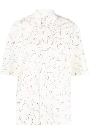 Plan C Floral-print short-sleeve shirt