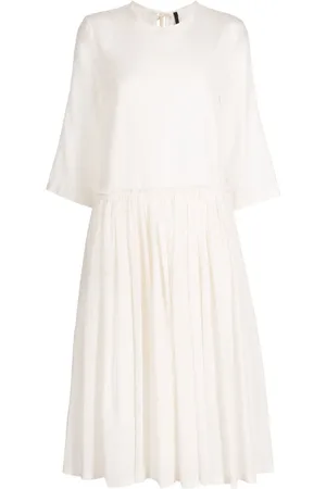 SARA LANZI Vestido corto con cuello redondo