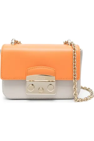 Furla Bolsa crossbody con diseño de dos tonos