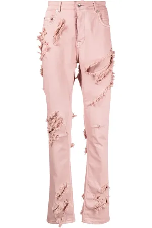 Rick Owens Skinny jeans con efecto envejecido