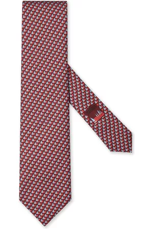 Z Zegna Hombre Pajaritas - Graphic-print silk tie
