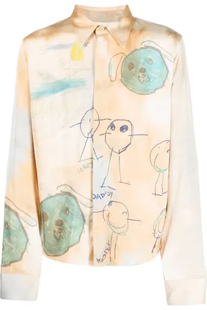 OFF-WHITE Camisa manga larga con estampado gráfico