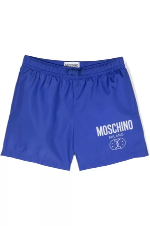 Moschino Trajes de baño - Smiley logo-print swim shorts