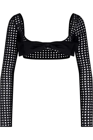 Giambattista Valli Top corto de crochet