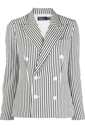 Ralph Lauren Blazer con doble botonadura y motivo de rayas