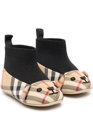 Burberry Slippers Thomas Bear con motivo Vintage Check