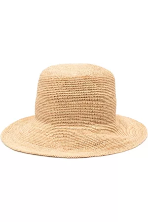 SACAI Sombrero de verano de paja entretejido