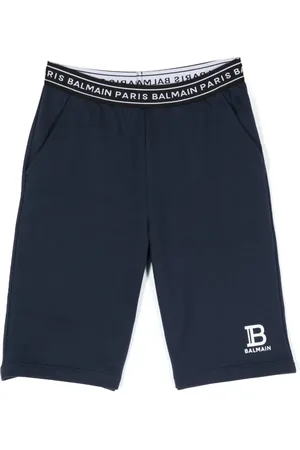 Balmain Shorts con logo en la pretina