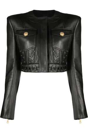 Balmain Chamarra corta con ojale