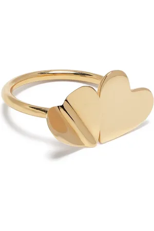 Cadar Anillo Double Folded en oro amarillo de 18kt con corazón