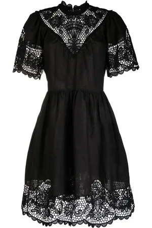 ULLA JOHNSON Vestido Tallulah con detalle de encaje