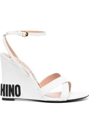 Moschino Sandalias con cuña de 90mm