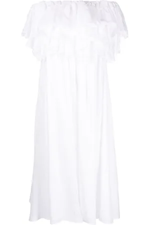 Chloé Vestido midi con hombros descubiertos